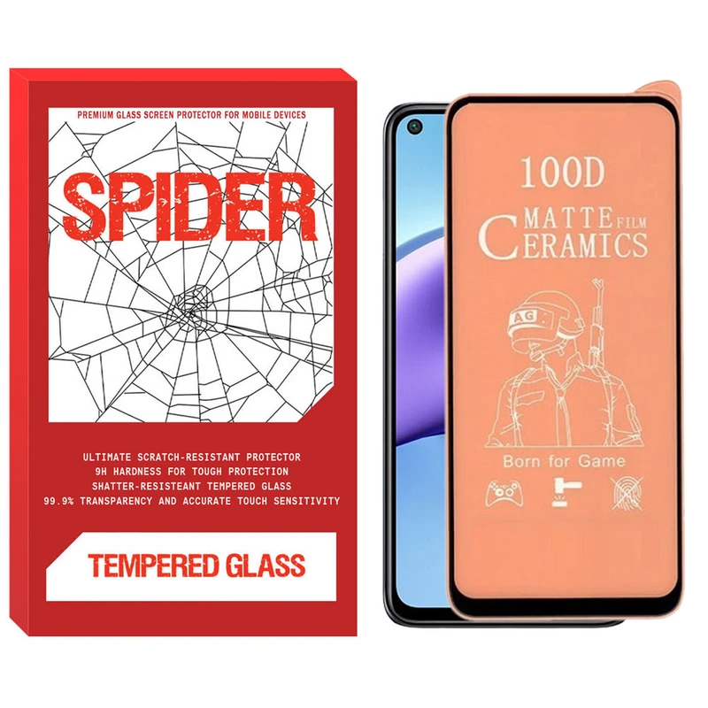 محافظ صفحه نمایش مات اسپایدر مدل MCER-01 مناسب برای گوشی موبایل شیائومی Redmi Note 9T