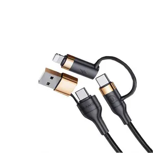 کابل تبدیل USB-c/USB به USB-C /لایتنینگ یوسمز مدل US-SJ505 طول 2 متر
