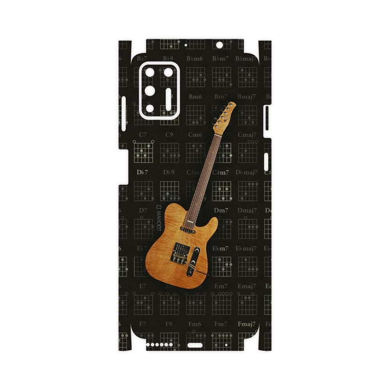 برچسب پوششی ماهوت مدل Guitar-Instrument-FullSkin مناسب برای گوشی موبایل موتورولا Moto G9 Plus
