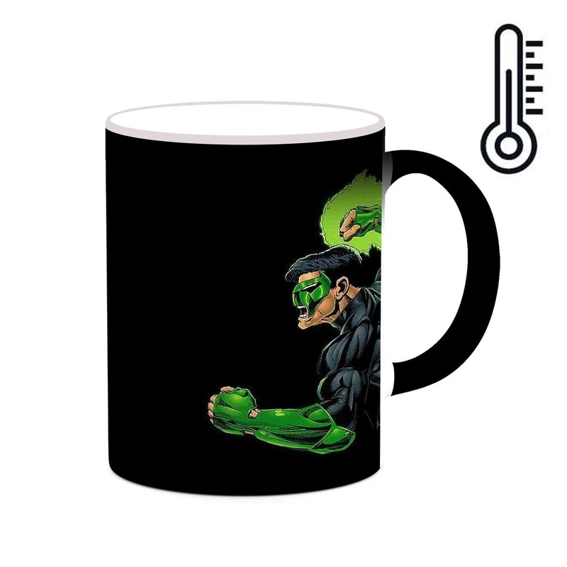 ماگ حرارتی کاکتی مدل گرین لنترن Green Lantern کد mgh38806