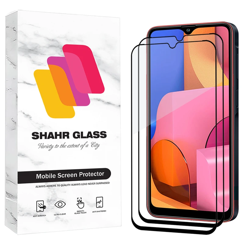 محافظ صفحه نمایش شیشه ای شهر گلس مدل FUL2 مناسب برای گوشی موبایل سامسونگ Galaxy A10 / A10s / M10 بسته دو عددی