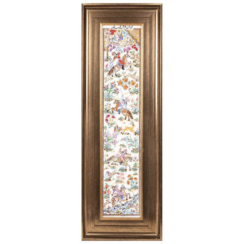 تابلو فرش دستباف سی پرشیا مدل شکارگاه کد 902732