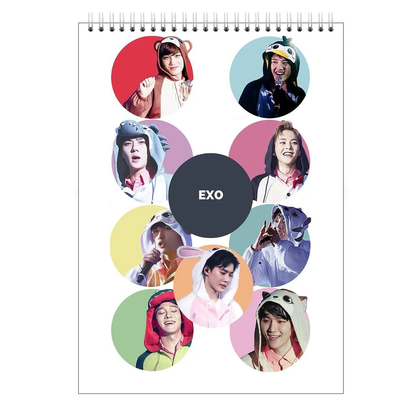 دفتر یادداشت بادکنک آبی مدل EXO کد E5