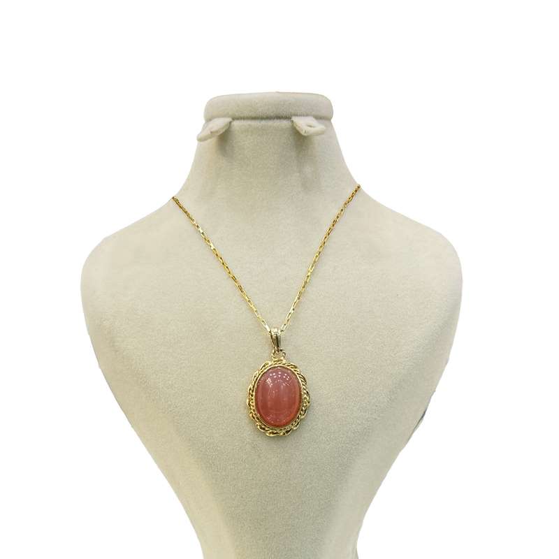 گردنبند نقره زنانه مدل دستساز عقیق 0-24 گردنبند نقره زنانه مدل دستساز عقیق 0-24