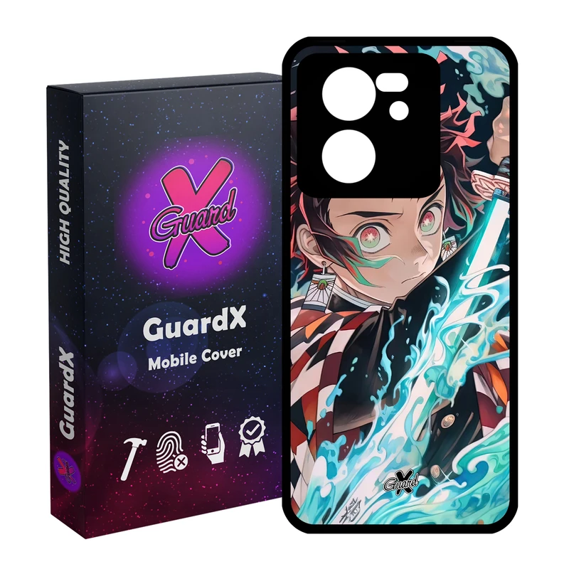 کاور گارد ایکس طرح Demon Slayer Anime مدل Glass10589 مناسب برای گوشی موبایل شیائومی 13T/13T Pro/Redmi K60 Ultra