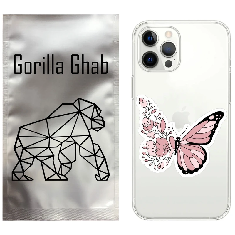 کاور گوریلا قاب مدل CLG کد 98 طرح پروانه مناسب برای گوشی موبایل اپل iPhone 13 Pro Max
