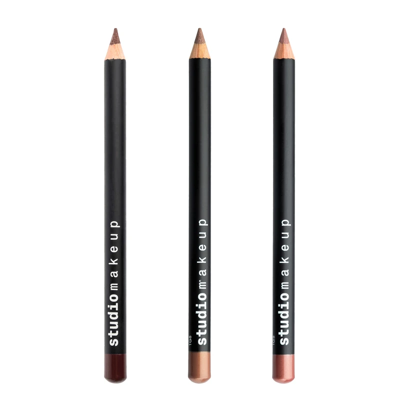مداد لب استودیو میکاپ مدل Bold & Trendy مجموعه 3 عددی