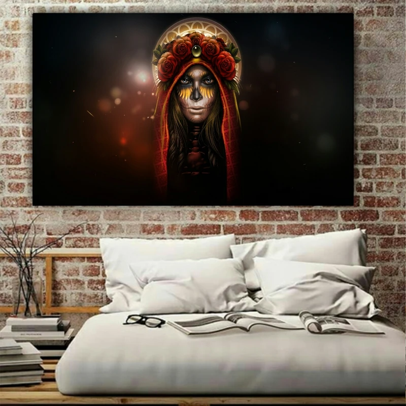  پوستر دیواری طرح چهره دختر مدل PO1862