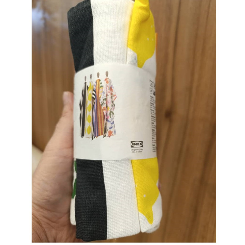 دستمال رطوبت‌گیر خانه و آشپزخانه پنبه‌ ایکیا مدل RINNIG بسته 4 عددی