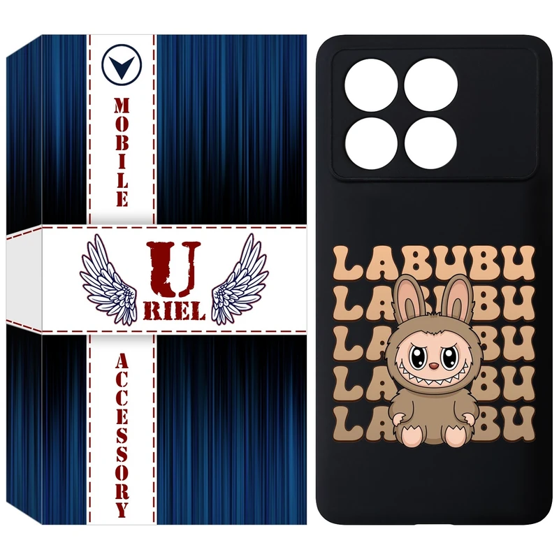 کاور یوریل قاب مدل KSH کد 134 طرح عروسک لبوبو مناسب برای گوشی موبایل شیائومی Poco X6 Pro