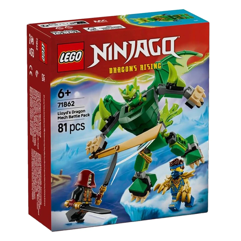 لگو 81 تکه سری نینجاگو مدل Lloyd's Dragon Mech Battle Pack کد 71862