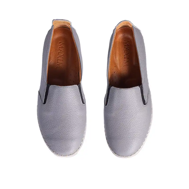 کفش طبی زنانه مدل ماکسیم ساتین رنگ طوسی