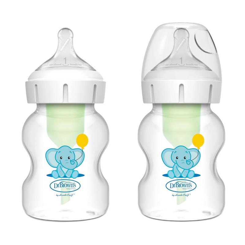 شیشه شیر دکتر براونز طرح فیل SB52015 گنجایش 150 میلی لیتر بسته 2 عددی