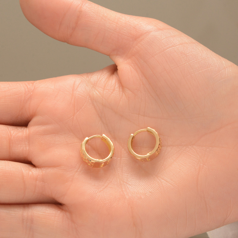 گوشواره طلا 18 عیار زنانه طلای مستجابی کد 35