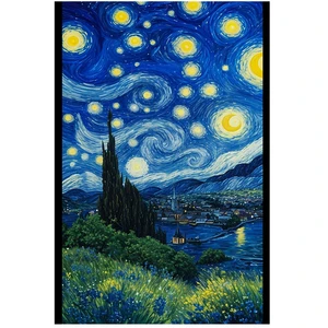 پوستر مدل ونگوگ VanGogh طرح شب های پرستاره کد 1051