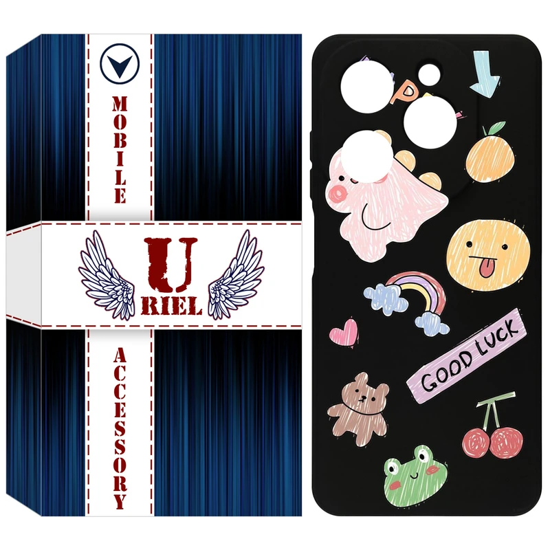 کاور یوریل مدل KSH کد 10 طرح نقاشی مناسب برای گوشی موبایل تکنو Spark 20 / Spark Go 2024