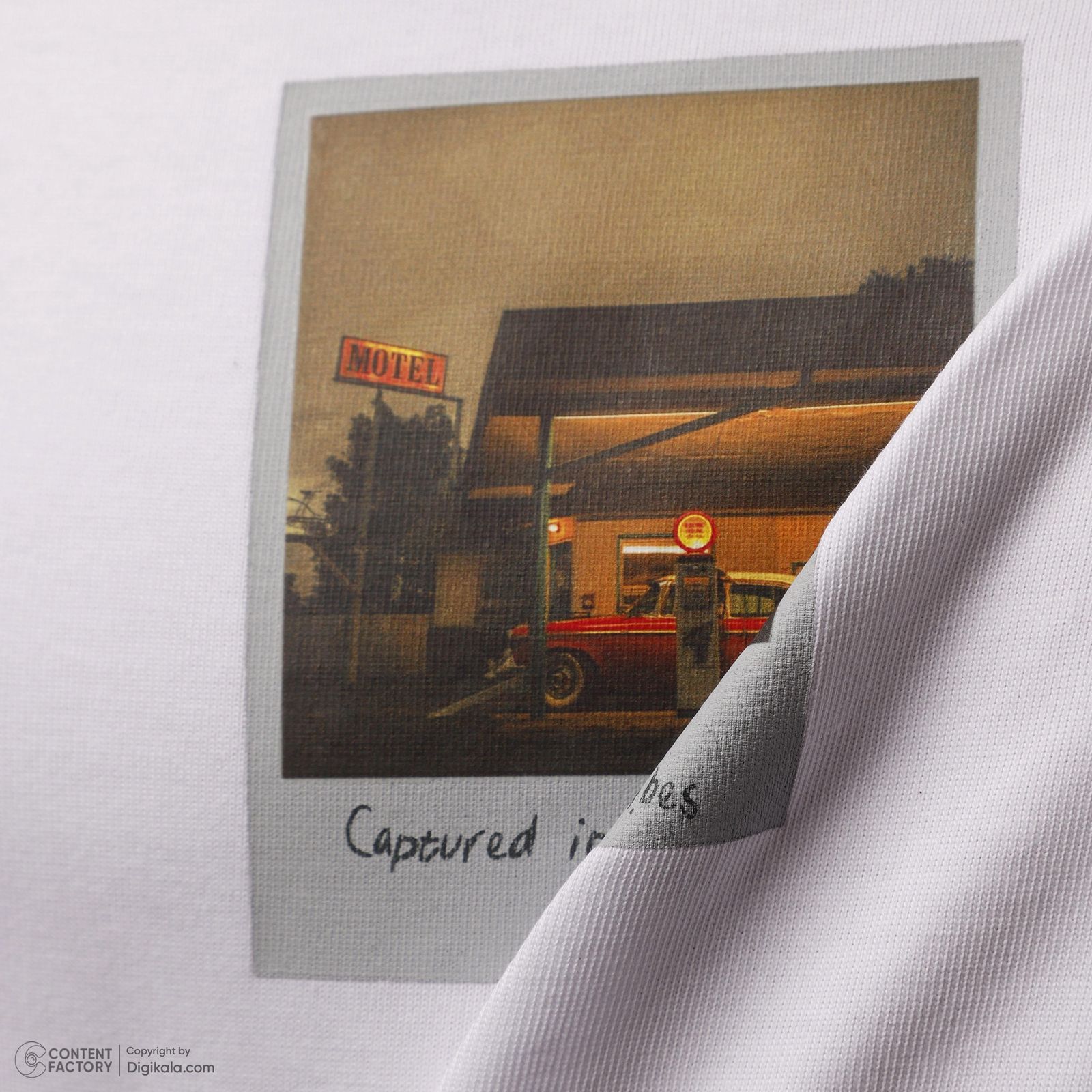 تی شرت آستین کوتاه مردانه ناربن مدل پنجره رنگ سفید -  - 5