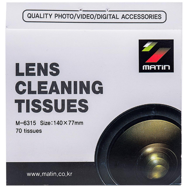دستمال تمیز کننده لنز دوربین متین مدل M-6315 - بسته 70 عددی