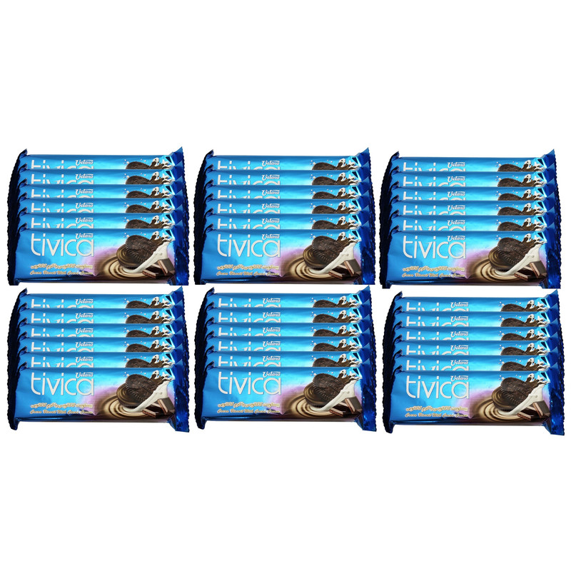 بیسکویت کاکائویی با کرم کاکائویی ویتانا - 85 گرم بسته 36 عددی
