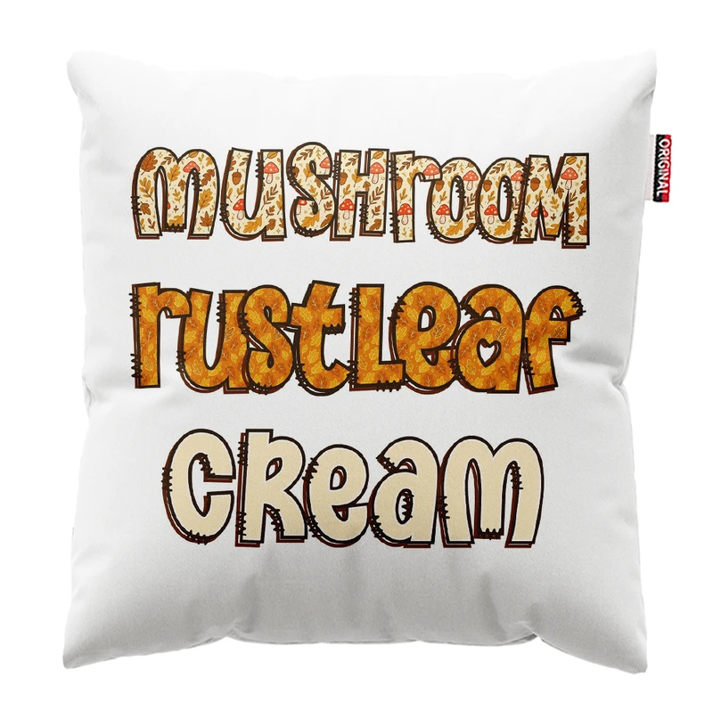 کوسن پاد آفرین مدل پاییز طرح قارچ کد PK402566 سایز 40*40 سانتی متر