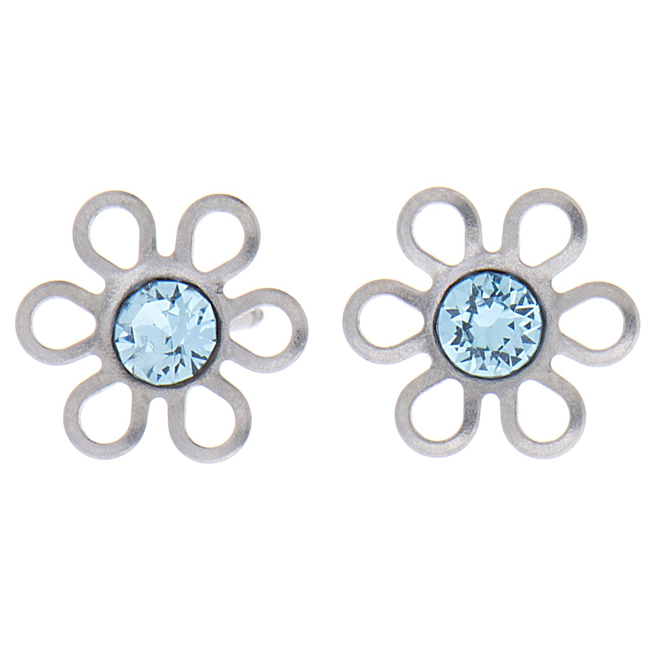گوشواره الیور وبر مدل Flower Aqua 3088-202