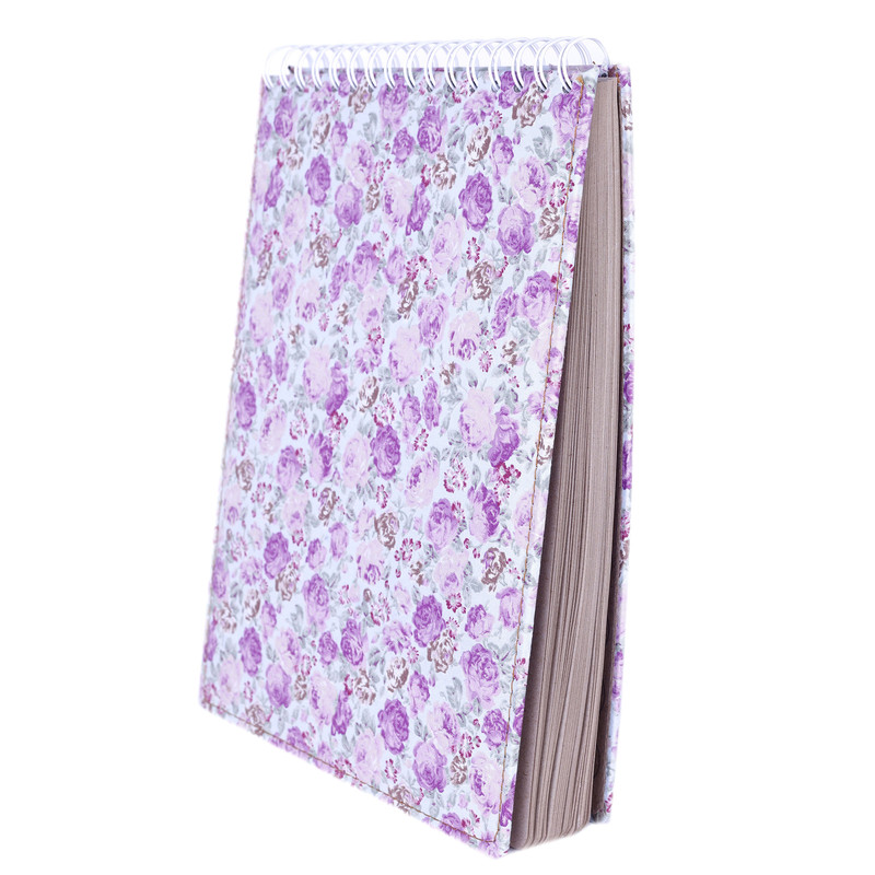 دفتر طراحی 80 برگ مدل کرافت طرح گل گلی