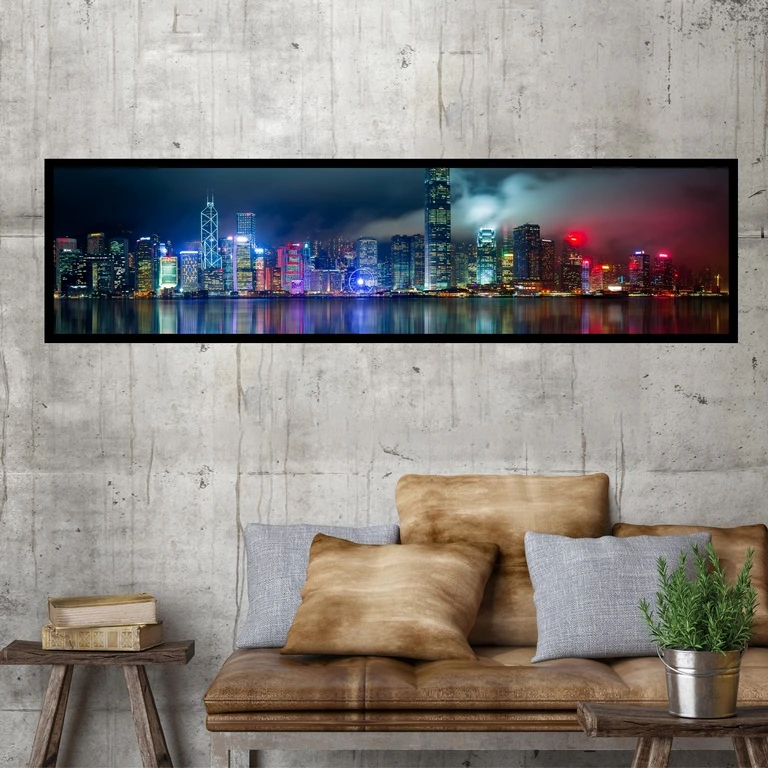 تابلو بکلیت طرح منظره شهر مدل کشیده B-7457