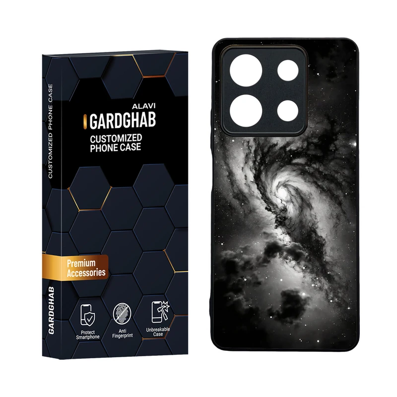 کاور گارد قاب مدل دورژله ای پشت گلس پسرانه مناسب برای گوشی موبایل شیائومی Redmi Note 13 5G