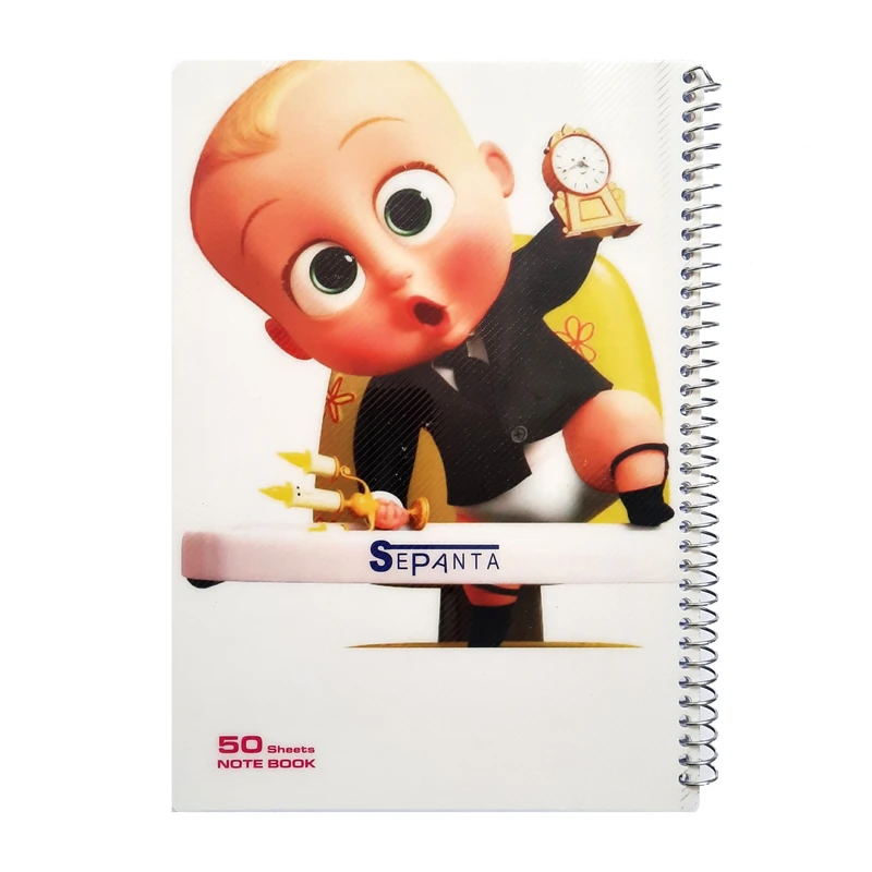 دفتر نقاشی 50 برگ سپنتا طرح بچه رییس