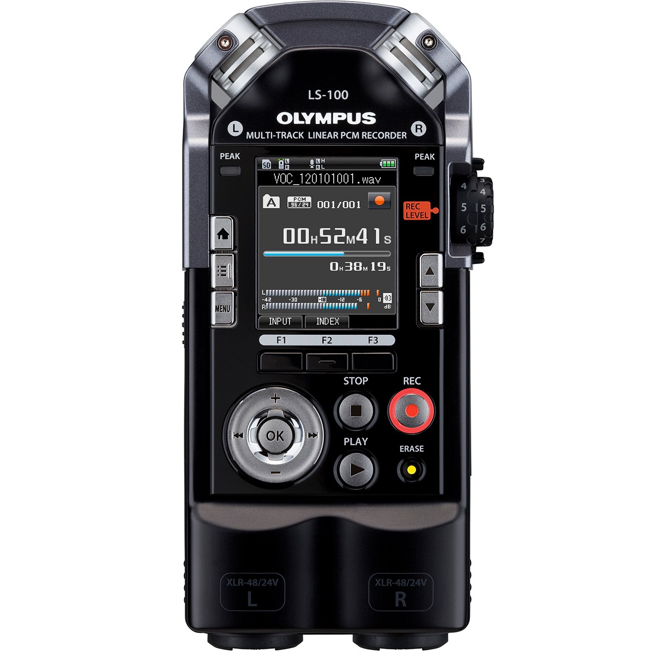 ضبط کننده دیجیتالی صدا الیمپوس مدل LS-100 به همراه کیت اتصال به دوربین