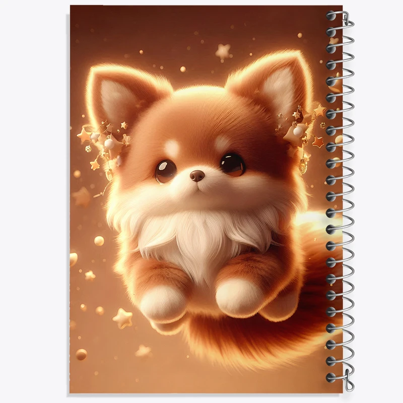 دفتر مشق 100 برگ خندالو طرح روباه کیوت کد F5464