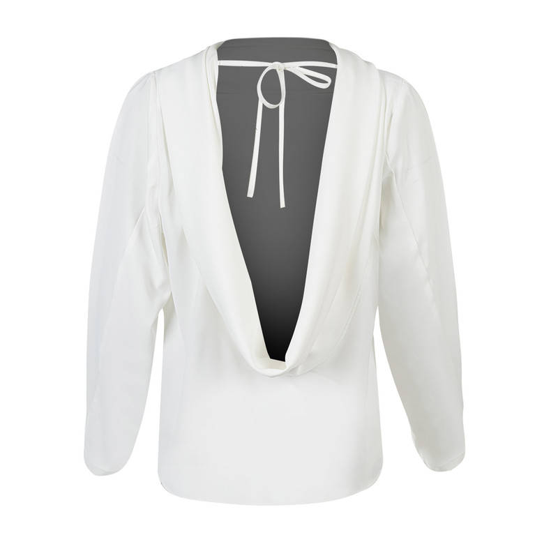 بلوز آستین بلند زنانه سرژه مدل 204628 رنگ سفید