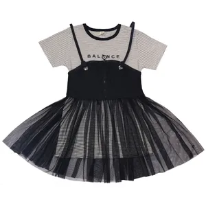 ست تونيک و سارافون دخترانه مدل خوشه