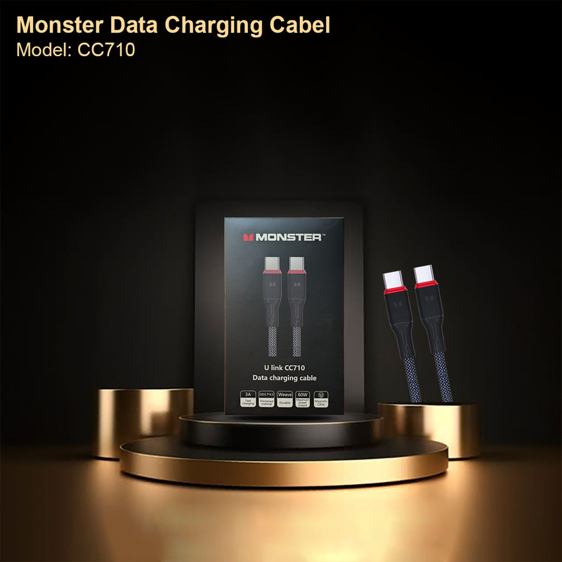 کابل USB-C مانستر مدل CC710 طول 1 متر