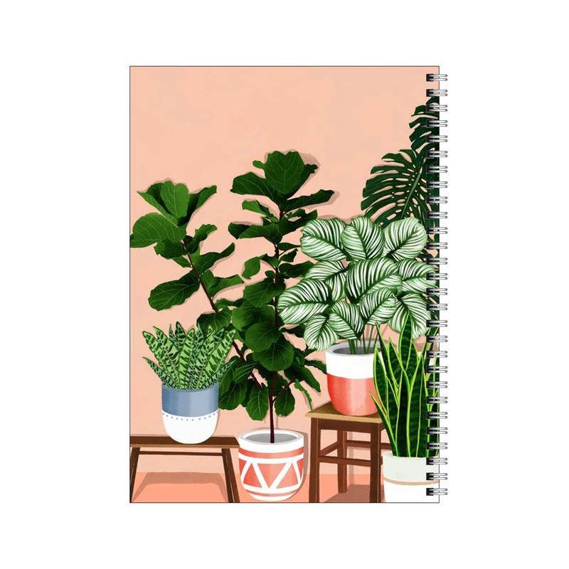 دفتر مشق 80 برگ بامبیلیپ طرح گلدان های خانه کد 9303684