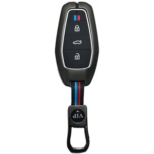 کاور ریموت و سوئیچ خودرو مدل دور فلزی شبرنگ کد MC-JAC-F مناسب برای کی ام سی X5 سری قدیمی