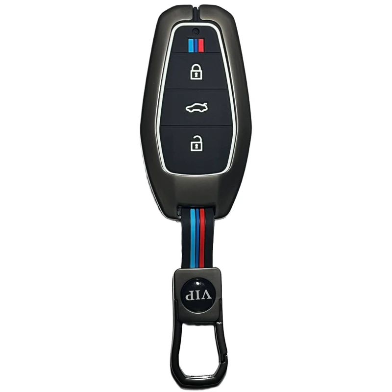 کاور ریموت و سوئیچ خودرو مدل دور فلزی شبرنگ کد MC-JAC-F مناسب برای کی ام سی X5 سری قدیمی