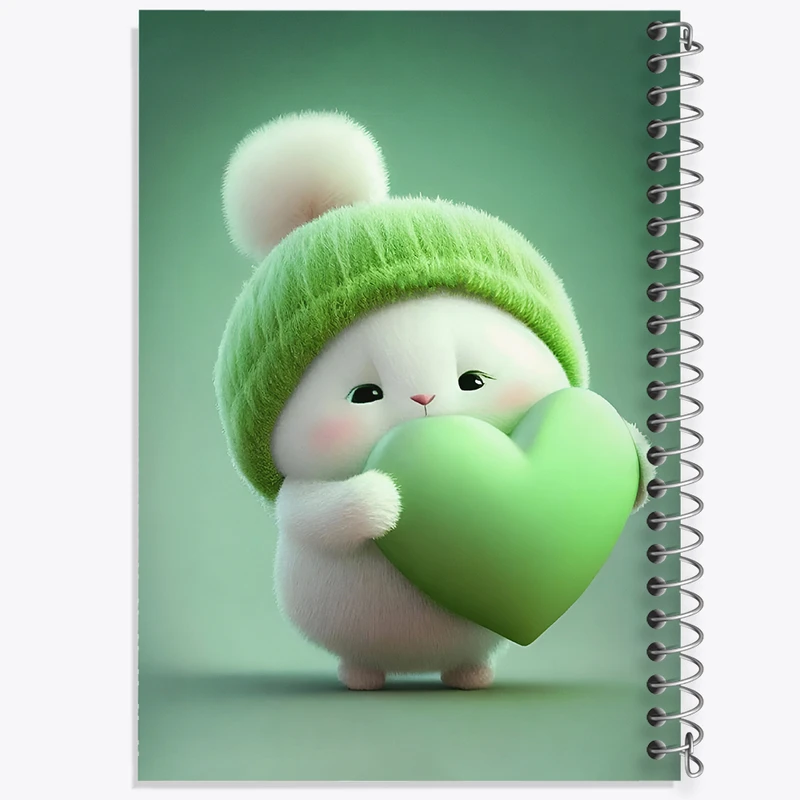 دفتر مشق 100 برگ خندالو طرح خرگوش کیوت کد N4076