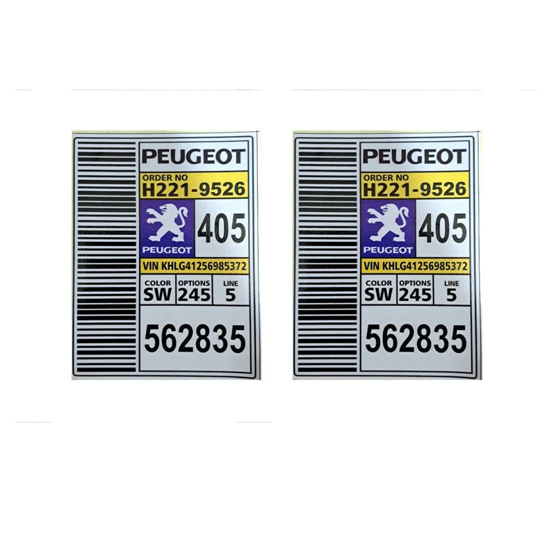 برچسب بدنه خودرو مدل لچکی مناسب برای پژو 405 بسته دو عددی