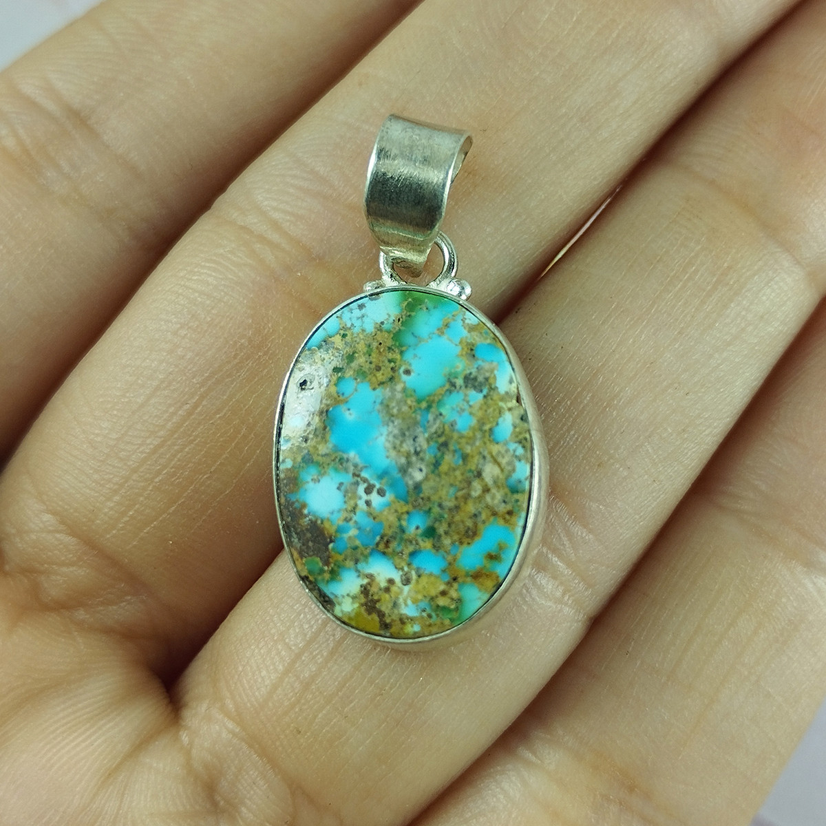 آویز گردنبند نقره زنانه سلین کالا مدل فیروزه اصل نیشابور کد 107 آویز گردنبند نقره زنانه سلین کالا مدل فیروزه اصل نیشابور کد 107