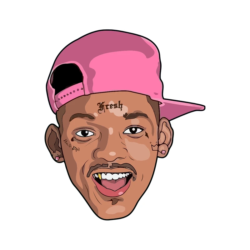 برچسب لپ تاپ پویا مارکت طرح ویل اسمیت کد 2461