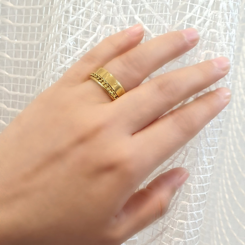 انگشتر ماصرم مدل زنجیری کد Ri3129