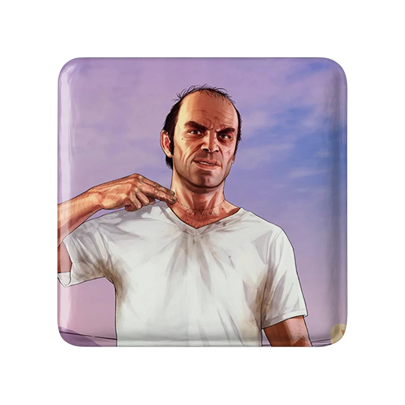 مگنت خندالو طرح ترور جی تی ای GTA مدل مربعی کد 30653