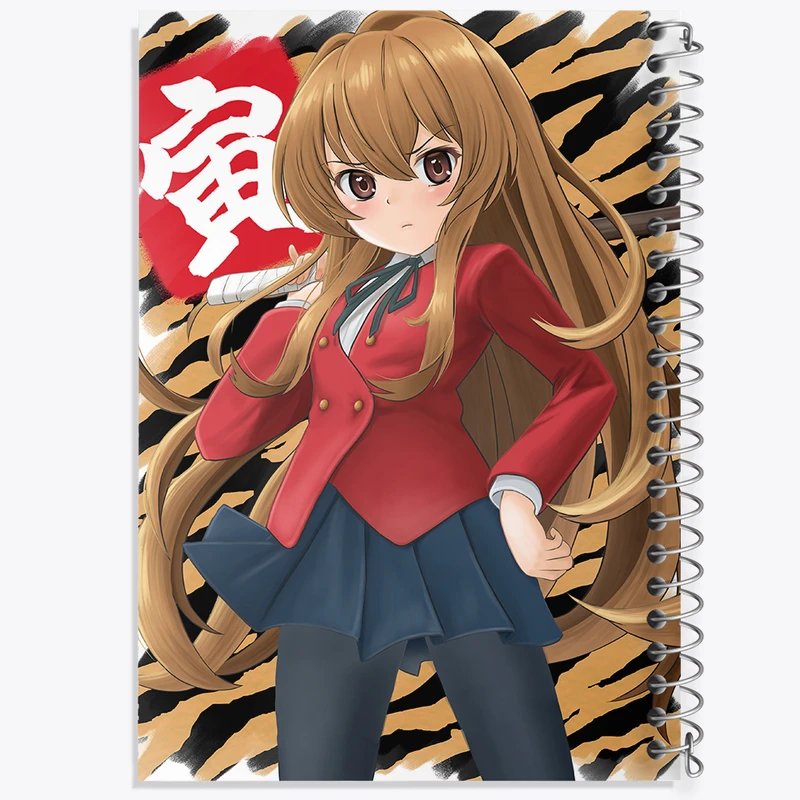 دفتر شطرنجی 50 برگ خندالو مدل تایگا انیمه تورادور کد 32509