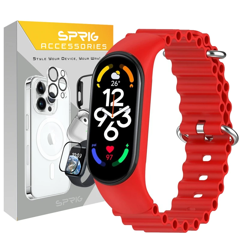 بند اسپریگ مدل Ocean MI مناسب برای ساعت هوشمند شیائومی Mi band 5/6/7