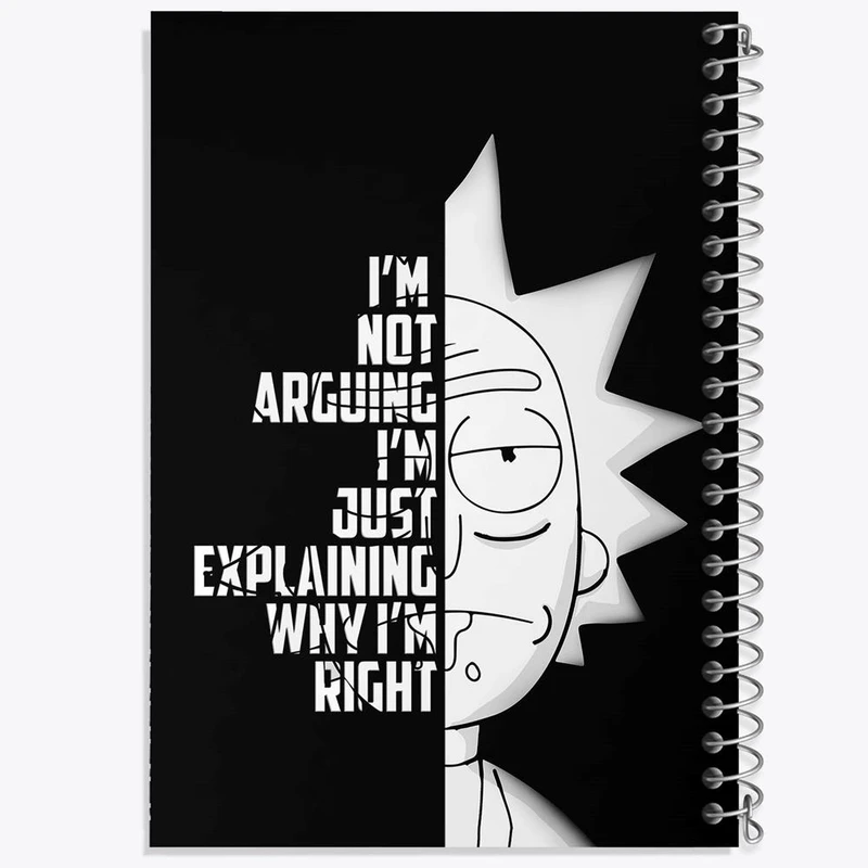 دفتر لیست خرید 50 برگ خندالو طرح ریک و مورتی Rick and Morty کد 3212