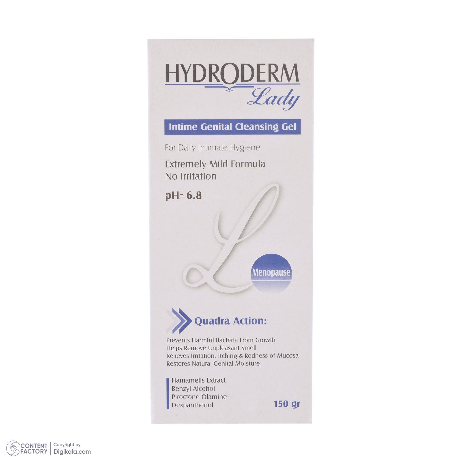 ژل بهداشتی بانوان یائسه هیدرودرم مدل menopause وزن 150 گرم -  - 5