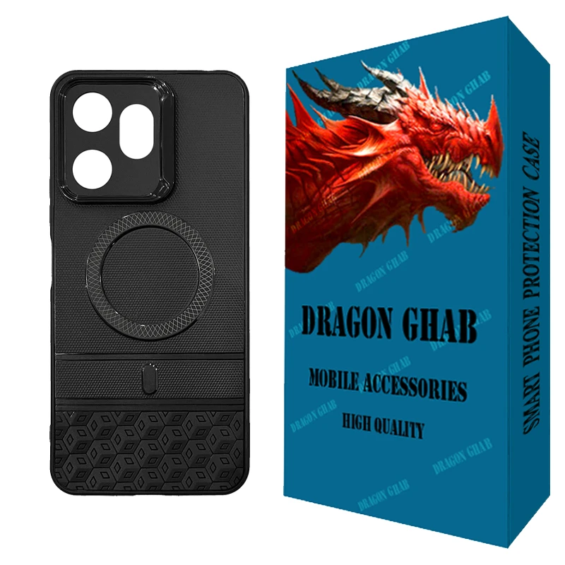 کاور دراگون قاب مدل Hexagon مناسب برای گوشی موبایل شیائومی Redmi 13C / Poco C65