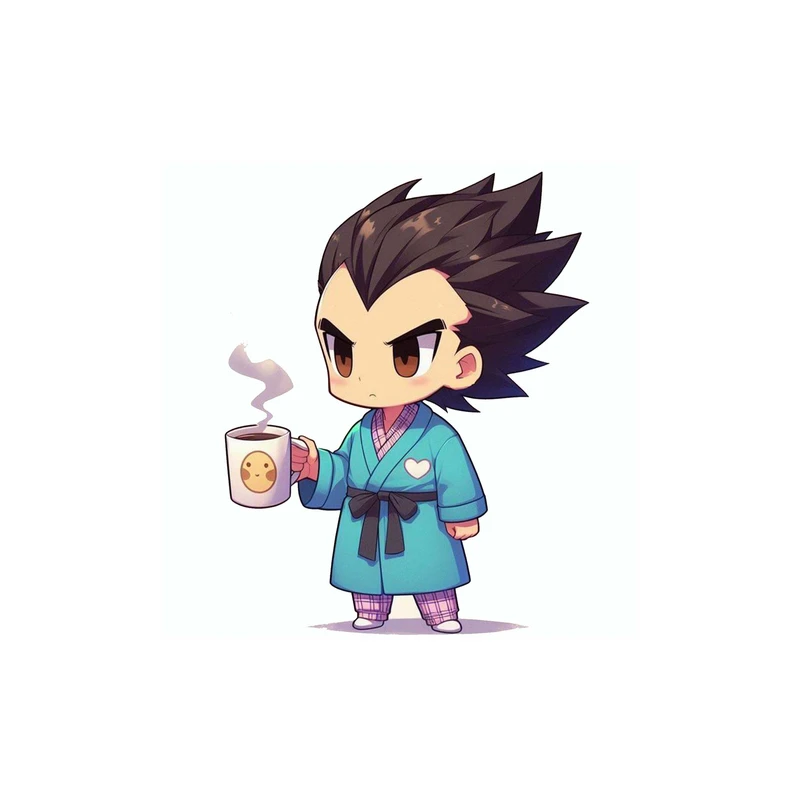 استیکر لپ تاپ و موبایل مدل انیمه طرح دراگون بال وجیتا Dragon ball Vegeta کد 3872