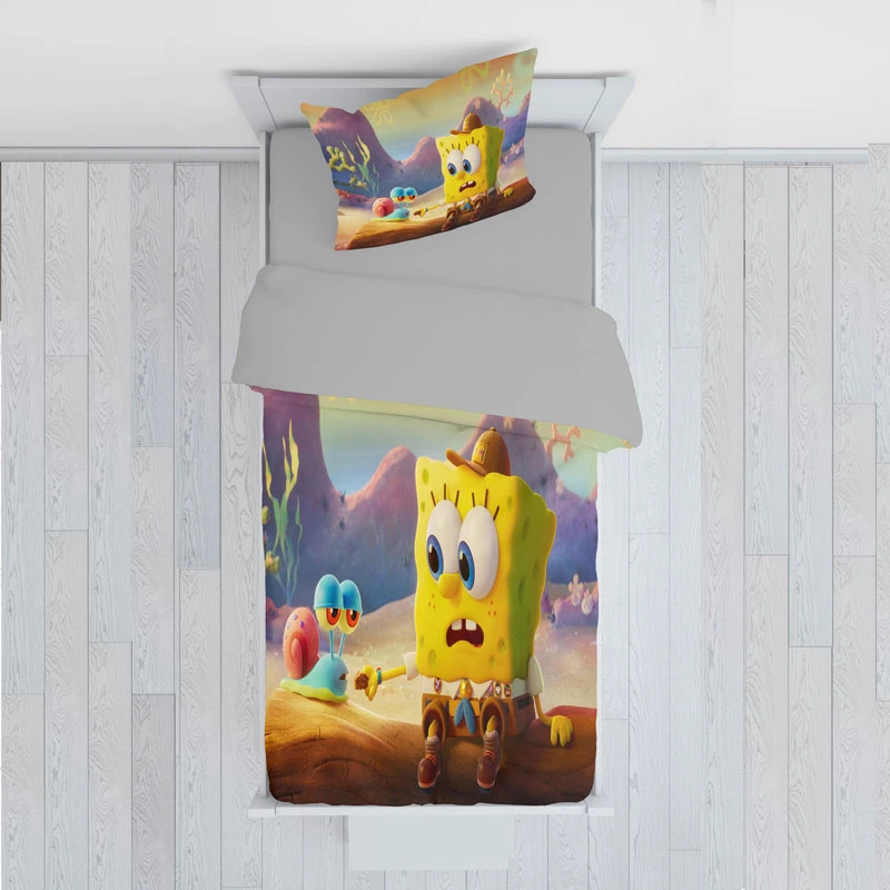 سرویس روتختی مدل باب اسفنجی TXY302 یک نفره 5 تکه